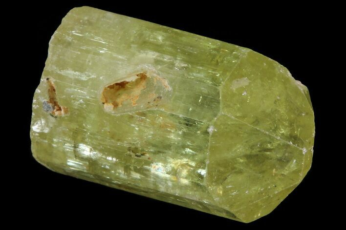 Lustrous Yellow Apatite Crystal - Morocco #82584